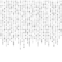 Wall Mural - abstract matrix background. binary computer code. coding. hacker concept. vector background illustra