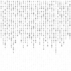 Wall Mural - abstract matrix background. binary computer code. coding. hacker concept. vector background illustra