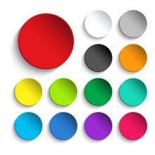 Set Of Colorful Buttons