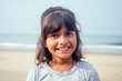 © yurakrasil - cute girl 7 or 8 years old Asian American mixed enjoying holidays.travel medical insurance concept
