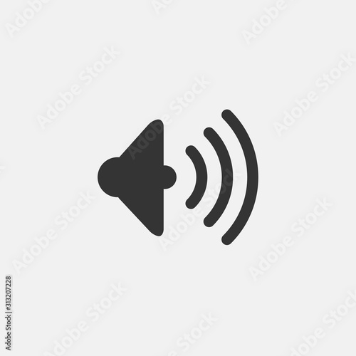 Cuadros en Lienzo volume speaker icon vector illustration symbol