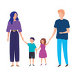 © Gstudio - parents with sons avatar characters