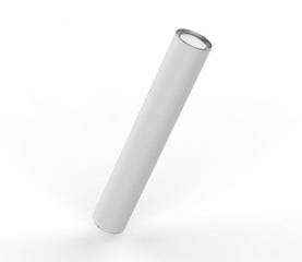 Blank Kraft Paper Tube Mock up For Branding. 3d render illustration.