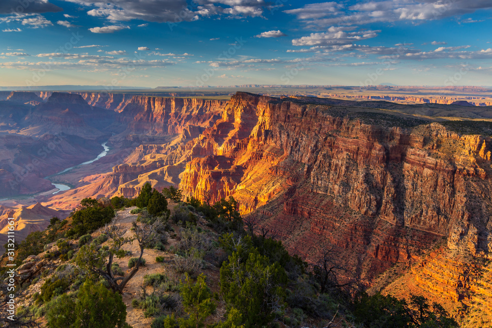 The Colorado River Through the Grand Canyon, Arizona, USA. Stock Photo ...