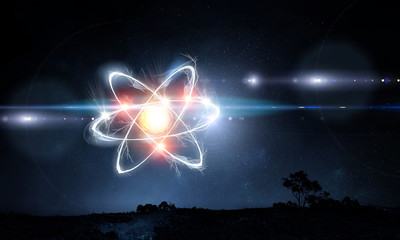Wall Mural - astronomy concept backdrop . mixed media