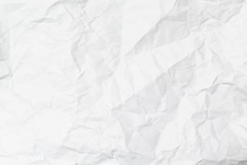 a white crumpled paper texture overlay background