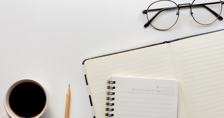 flat lay mockup image.office equipment on desk table.blank background empty space for text design studio creativity ideas for study,education,business modern accessories at workplace.blogging,blog 