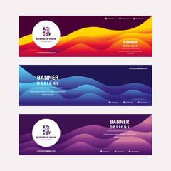 Wall Mural - modern web banners template with diagonal elements for a photo. universal design for advertising bus