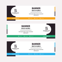 Wall Mural - flat designs web banners template with diagonal elements for a photo. universal design for advertisi