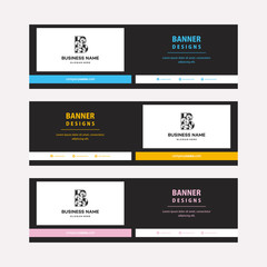 Wall Mural - flat designs web banners template with diagonal elements for a photo. universal design for advertisi
