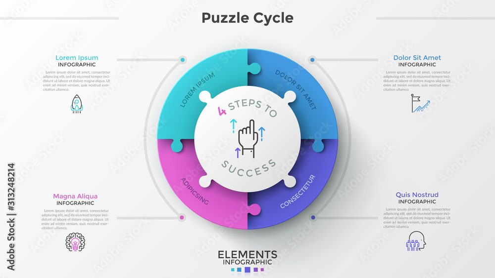 Modern Infographic Template Stock Vector | Adobe Stock