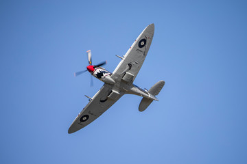 British World War 2 plane flying