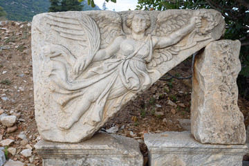 Ruins of 2nd century ancient roman city of Ephesus in Izmir, Turkey