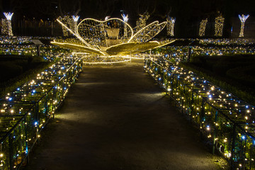 Christmas holidays, street light decorations