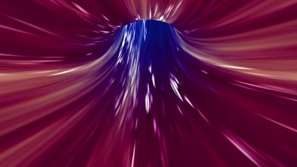 Wall Mural - A vortex tunnel of streaming strands of digital light (Loop).