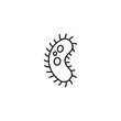 Bacteria icon template color editable. Bacteria virus symbol vector sign isolated on white background illustration for graphic and web design.