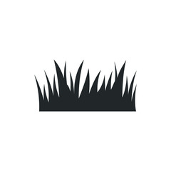 Poster - Grass leaves icon template color editable. Organic Grass symbol vector sign isolated on white background illustration for graphic and web design.