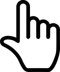 Poster - (SVG) pointer / click icon (finger,hand)