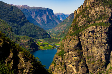 Poster - Lake Vassbygdevatnet in Norway