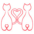 © YuliaRafael Nazaryan - two cats and one heart of tails