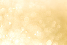 Abstract Gold Background With Soft Blur Bokeh Light Effect, Background Bokeh