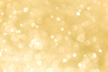 Abstract Gold Background With Soft Blur Bokeh Light Effect, Background Bokeh