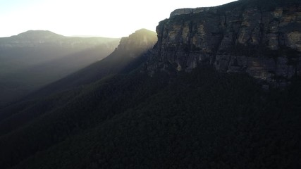 Wall Mural - Aerial views of Blue Mountains, Sydney Australia