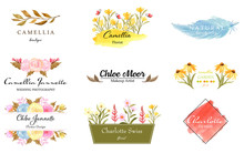 Premade Floral Logo Collection