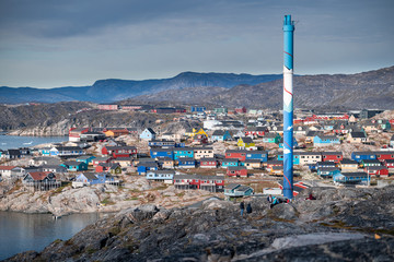 Beautiful Ilulissat city in Greenland