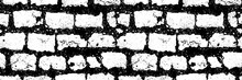 Seamless Black White Brick Wall Horizontal Pattern Background, Stock Vector Illustration Clip Art Backdrop