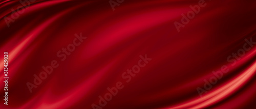 Fotografía Red luxury fabric background with copy space