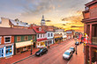 © SeanPavonePhoto - Annapolis, Maryland, USA downtown view over Main Street with the State House