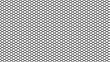 Hexagonal pattern mesh with gradient to imitate depth