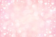 abstract blur soft gradient pink color background with heart shape and star glitter for show,promote and advertisee product  in happy valentine's day collection concept	