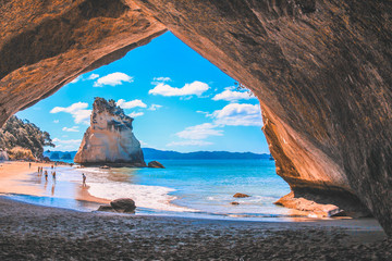 Cathedral Cove on the Coromandel Peninsula, North Island, New Zealand