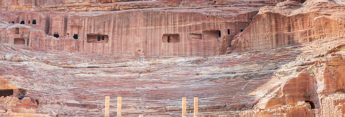 Poster - Nabataean Petra Theater Panorama