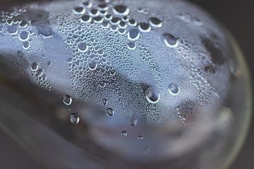 water drops on glass