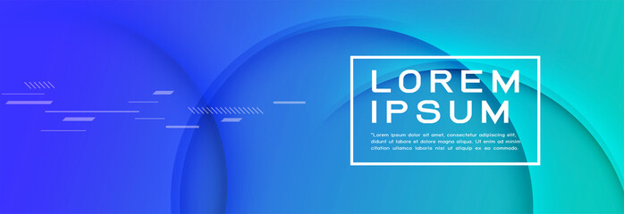 Wall Mural - colorful blue gradient background with dynamic curving shadow line effect. abstract template and mod