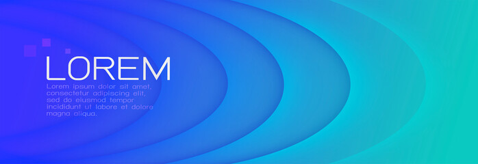 Wall Mural - colorful blue gradient background with dynamic curving shadow line effect. abstract template and mod