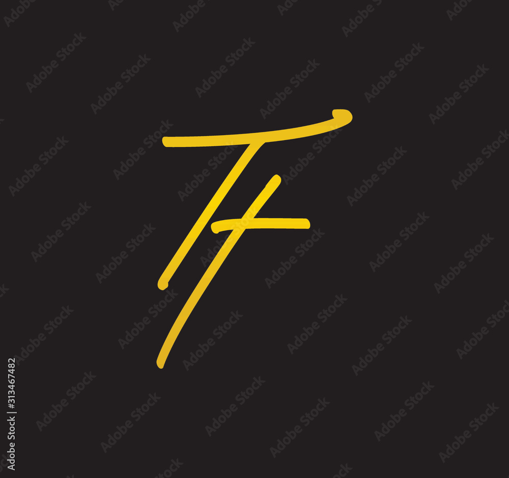 Cursive Letter Gold Alphabet Handwritten Signature Calligraphy Stock ...