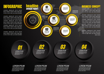 Wall Mural - infographic business data, process chart design template for presentation. abstract timeline elements, vector illustration, EPS10.
