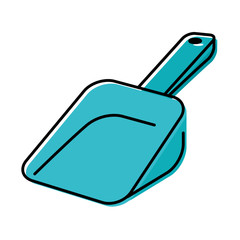 Sticker - shovel mascot care element icon