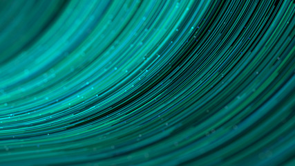 Wall Mural - 3d rendering of swirling particle lines