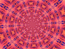 Colorful Digital Graphic Kaleidoscope Symmetry Mandala Style In Laser Light Sunray Trial Pattern, Tie Dye , Spiderweb Art Abstract Background For Art Projects, Banner, Business,   Card, 3D, Template
