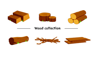 Digital/Mobile game asset - wood collection