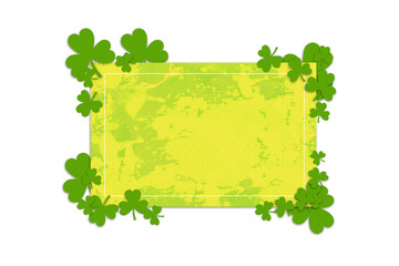 Canvas Print - Template Design banner on St. Patrick's Day