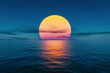Leinwandbild Motiv great sunset over the ocean