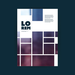 Wall Mural - Modern Style Flyer or Cover Design for Your Business with Blurred Background - Applicable for Business Reports, Presentations, Placards, Posters