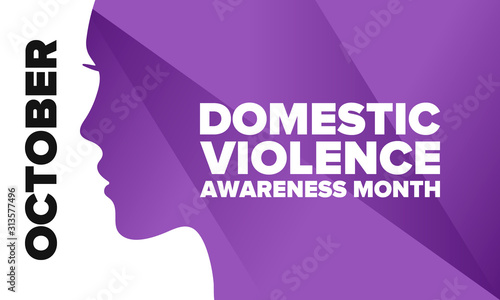 Fotomural Domestic Violence Awareness Month in October