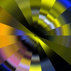 Yellow green lights abstract colorful background